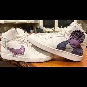 Nike Ebernon AirForce 1s Juice WRLD high tops
